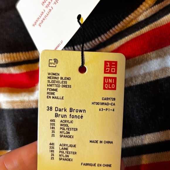 Marni Uniqlo collab merino blend sleeveless midi dress NWT - Picture 9 of 12